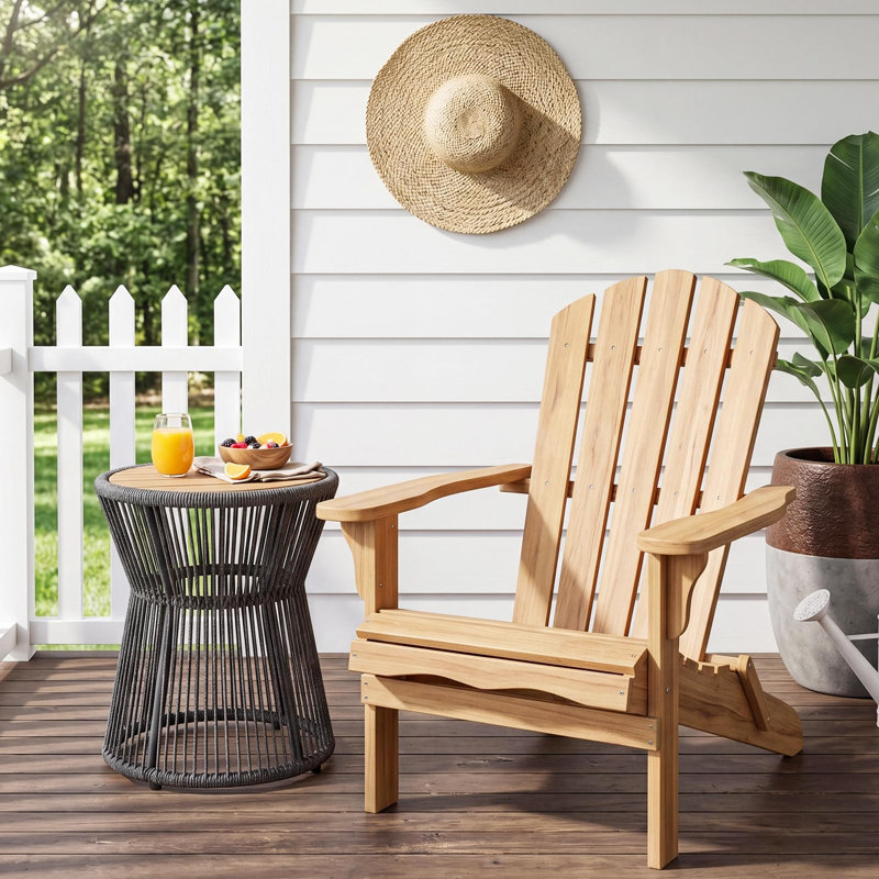 Side Table, 50.8 cm Height — Round Glass Top, Woven Rope, Metal Frame — For Indoor, Outdoor, Patio, Balcony, and Poolside
