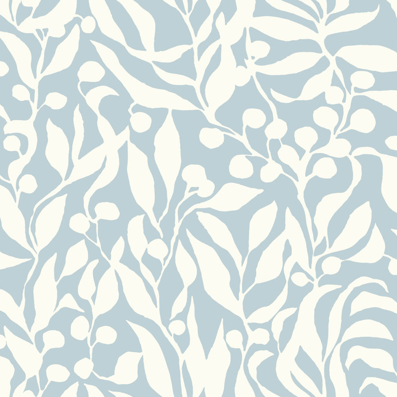 Olive Mill Wallpaper, Sky Blue