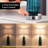 25.2" Gradient Blue Touch Control Table Lamp with USB and Bulb Included