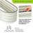 White 2-Pack Raised Garden Bed 4.5x2x1ft Oval Raised Planter Beds with Open-Ended Base-1548853890