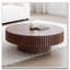 Table basse ronde avec piédestal robuste-990051734-990051730