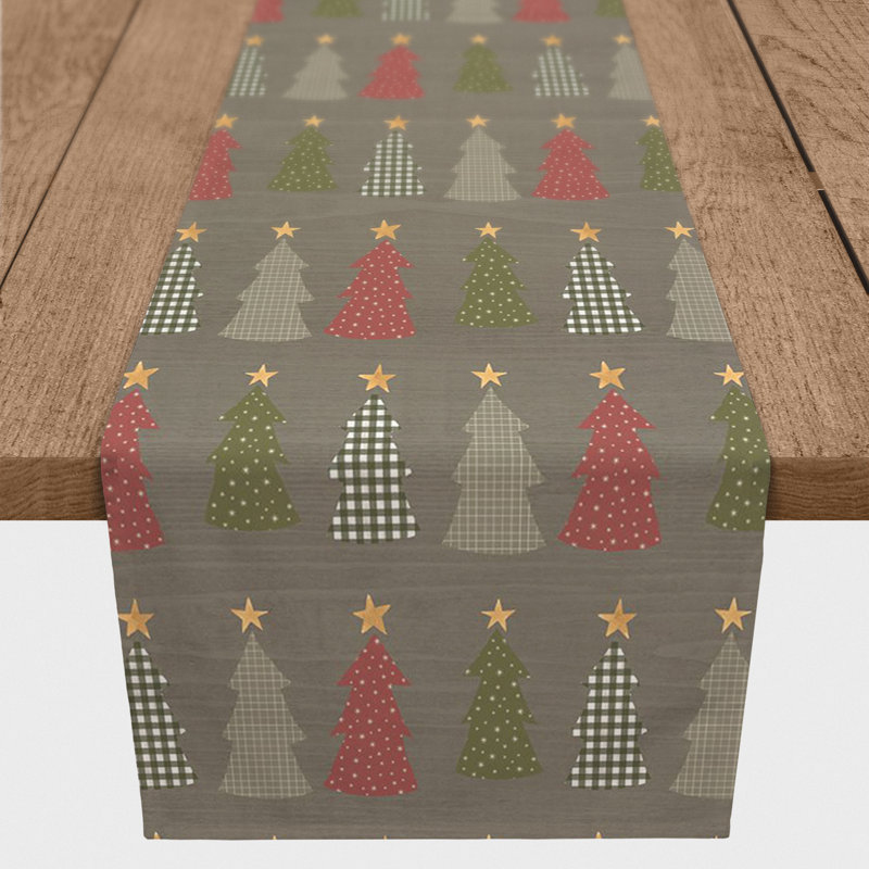 Chemin de table gris, 90 po x 16 po, Gris