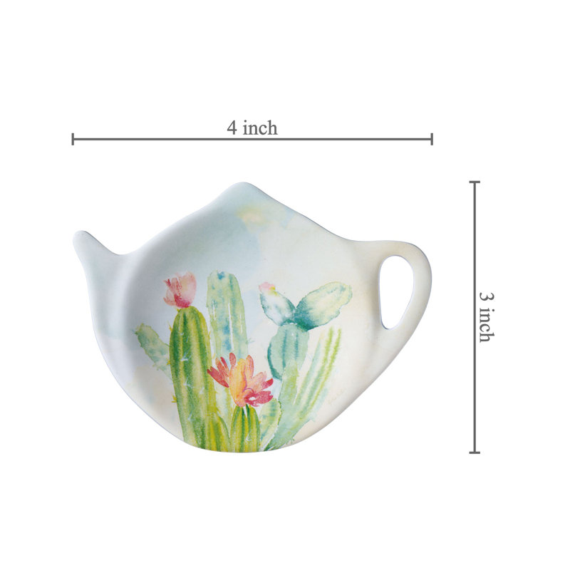 Set of 8 Teabag Holder Cactus