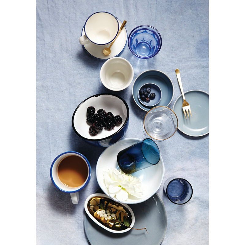 Abbesses Porcelain Coffee Mug, Blue