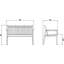 Sammen Outdoor Teak Bench