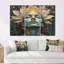 «Awakening Blue Lotus Woman», ensemble d'impressions d'art mural-313461871-313461779