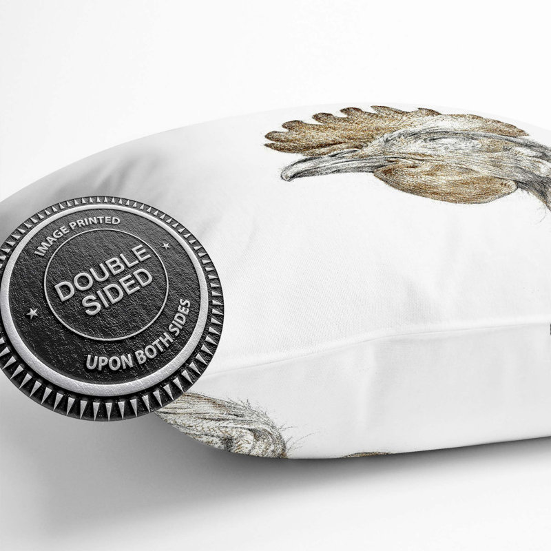 Square Throw Cushion, 40cm H x 40cm W x 15cm D