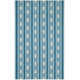 Button Kit Kemp x Annie Selke Button Blue Hand Micro Hooked Wool Rug