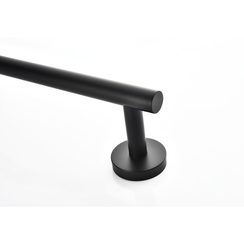 Bathroom 9 Stainless Steel Towel Rack . Matte Black Wall Mount, Modern Dignity, Scratch-, Simple Install Method - 9 Pieces Steel. Elegance, Way