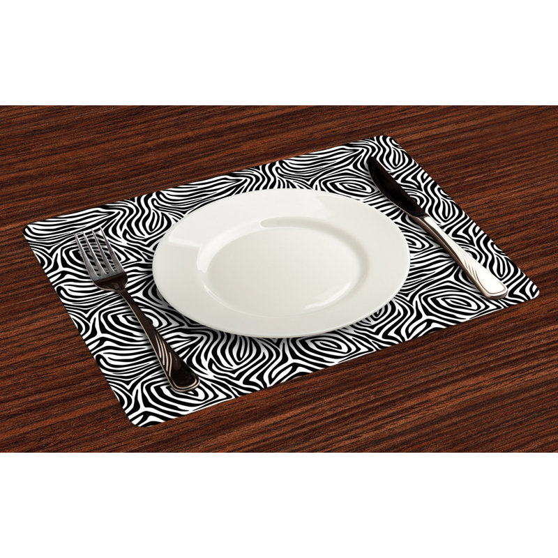 Polyester Abstract Rectangle Placemat