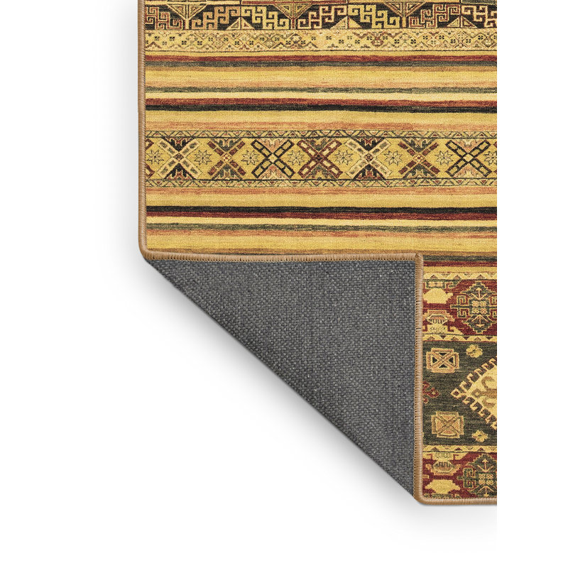 Tapis brun rectangulaire 5 pi x 8 pi fabriqué à la machine Southwestern