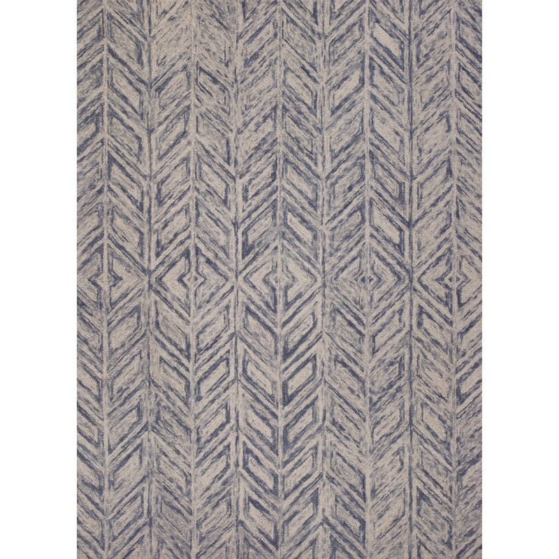 Gramercy Blue Wool Hand Tufted Area Rug, Rectangle 9' x 12'