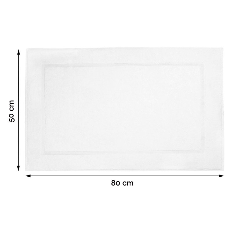 Bath Rug, White