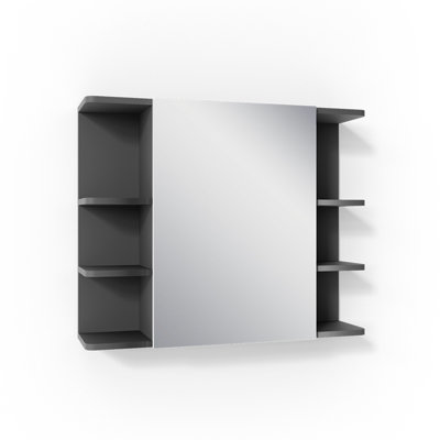 Villareal 800mm W 640mm H Surface Frameless Medicine Cabinet Mirror 9 Fixed