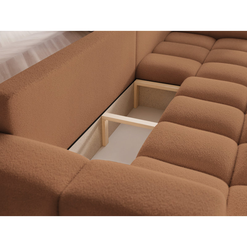 4 Seater Sofa Bed, Orange