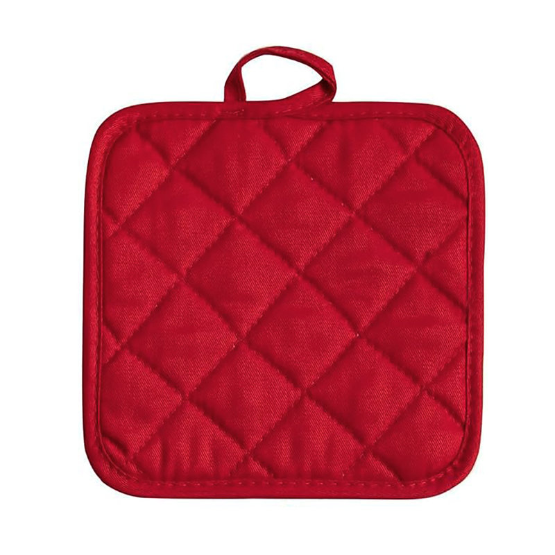 Home Mart Goods Polyester Potholder Set, Red