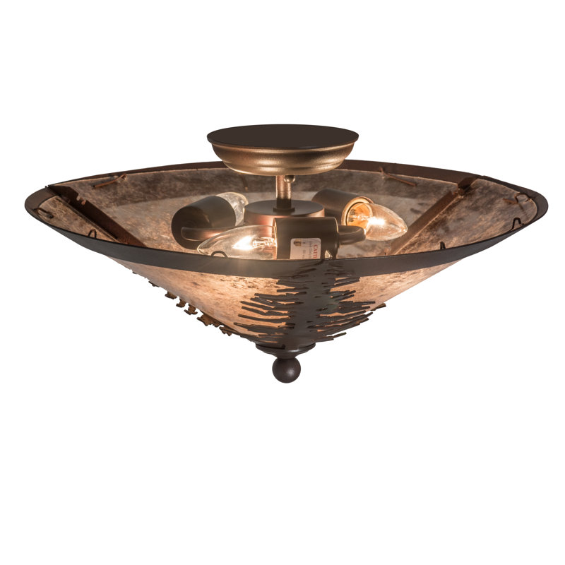 Spruce Tree 3 - Light Semi Flush Mount