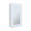 Armoire à pharmacie à miroir étroit, une porte avec trois tablettes intérieures pour la salle de bain, blanc cuisine-1048001854