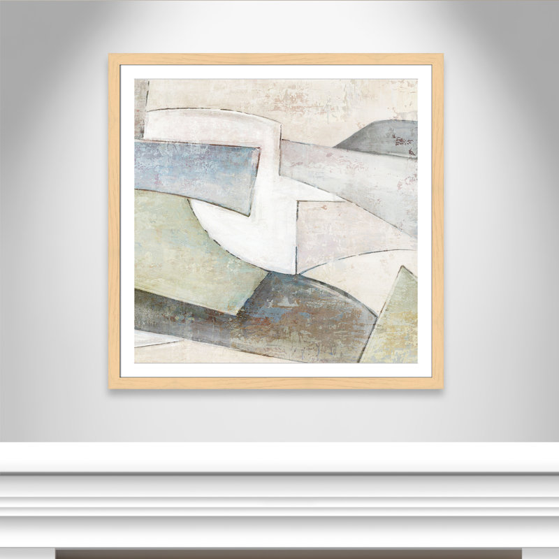 «Verdant C Courants I» par Emma Peal, Imprimé mat, L 42,5 po x H 42,5 po, Naturel