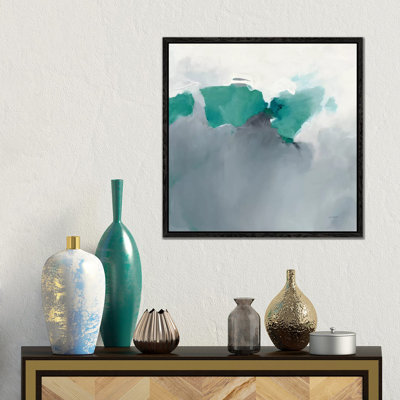 Dark To Light Peacock by Mike Schick - Floater Frame Gallery-Wrapped Canvas Giclée on Canvas
