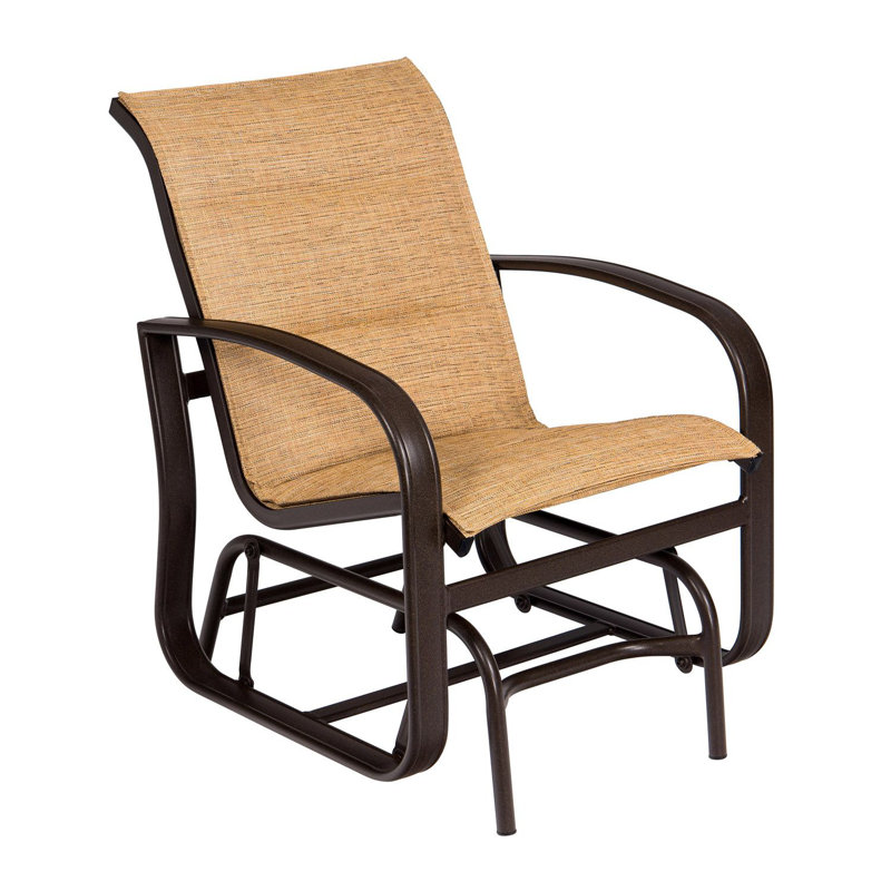 Cayman Isle Outdoor Glider, Porcelain, Graphite