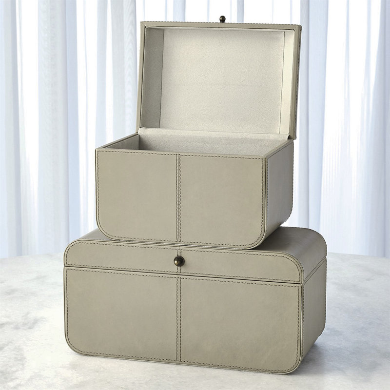 Boîte de coin incurvée - Gris clair - Sm, H 6,75 po x l 9,5 po x P 6,75 po, gris