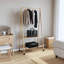 Hulda 96cm Rolling Clothing Rack