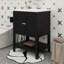 Meuble-lavabo 24 po avec lavabo en céramique, meuble-lavabo avec armoire et tablette ouverte 24 po-81454193