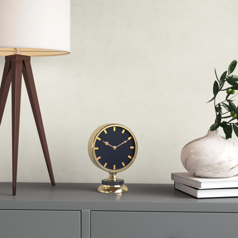Horloge de table en acier inoxydable Appomattox