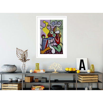(Nature morte sur une table à piédestal) par Pablo Picasso, impression giclée sur cadre