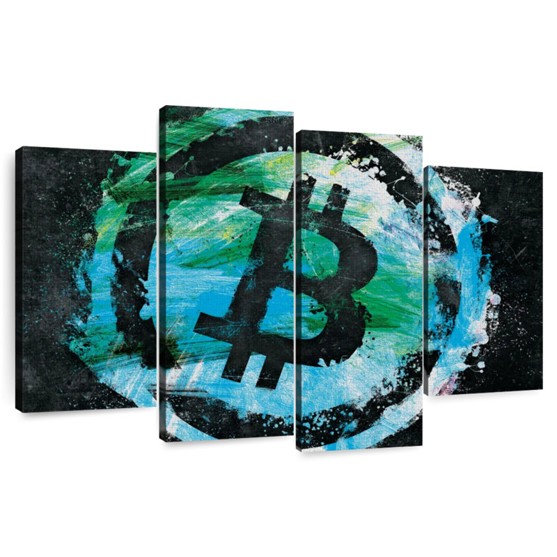 Kerner Bitcoin Logo X, 22" H x 36" W
