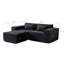 Canapé modulaire avec repose-pieds 3 pièces Boneless-645614231
