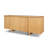 Rowan Light Brown Oak Wood Closed 4 Door Sideboard