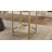 19.7" Round 2-Tier Tempered Glass End Table with Architectural Metal Frame-1471048664