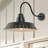 1-Light Retro Gooseneck 18.11inch Oversize Large Lamp with Black/Bronze Options Wall Sconces-649522464