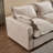 Upholstered Cloud Sofa&Couch With Ottoman