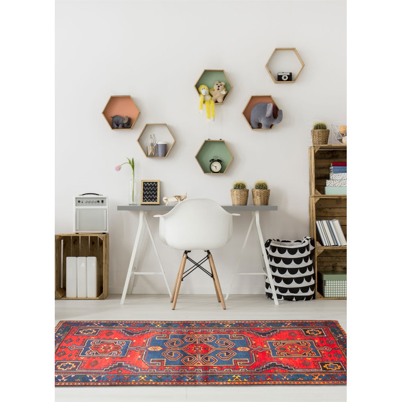 Tapis bleu Konya Anatolian 4 pi 2 po x 7 pi 5 po