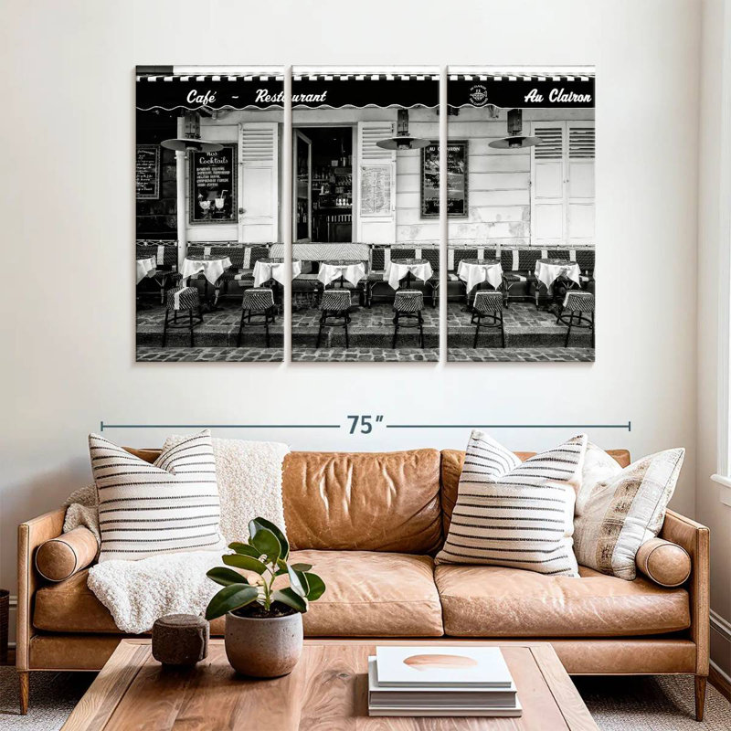 Lilie Paris Cafe Restaurant, 42" H x 65" W