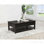 Distressed Java 2-Drawer Rectangular Coffee Table