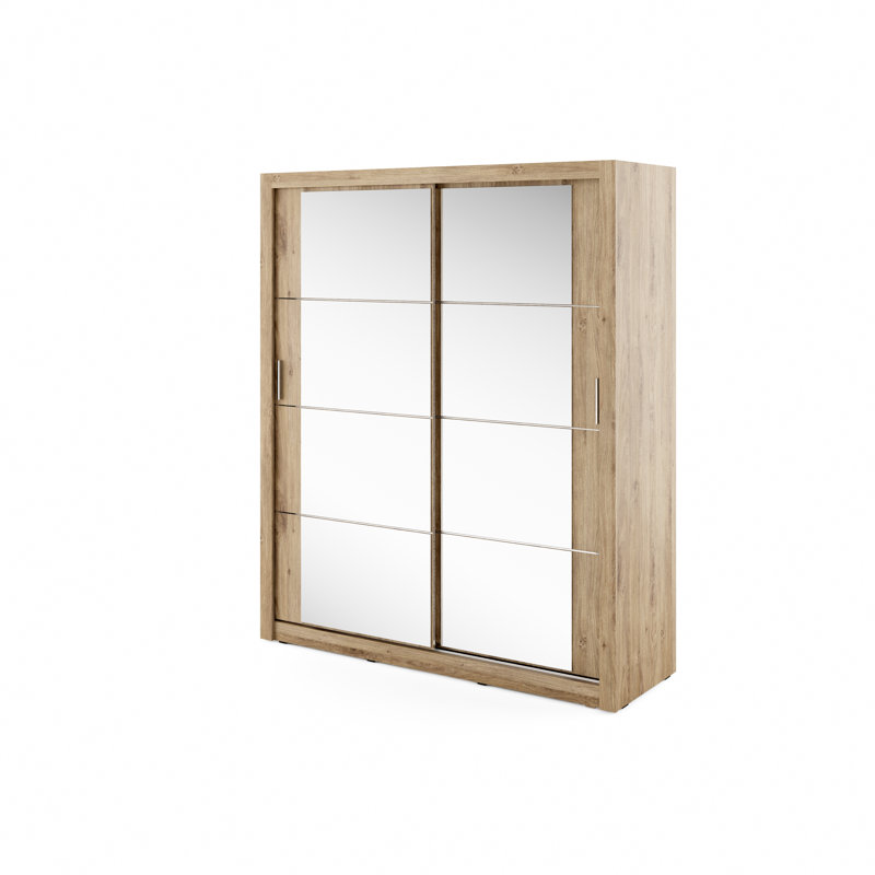 Tengan 2 Door Wardrobe, Oak, No