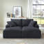 Chaise longue double compressible avec porte-gobelets-738887172
