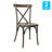 Statice Indoor And Outdoor Commercial Grade Wood Look Resin Cross Back Chair-100257487