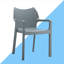 Chaise de patio empilable Adrian-1920358692