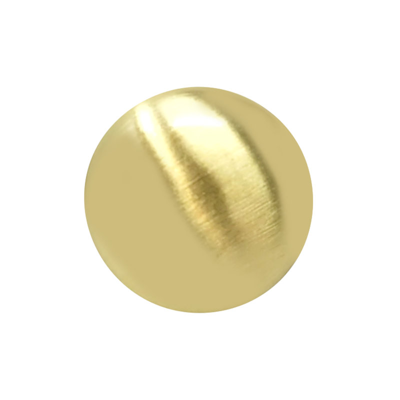 Satin Brass Round Knob with Mounting Hardware