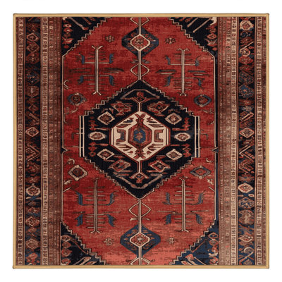 Tapis brun lavable à la machine