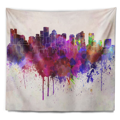 Boston skyline tapisserie Cityscape