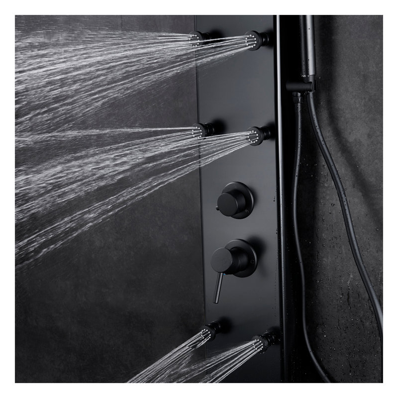 Panneau de douche 59 po avec pomme de douche réglable