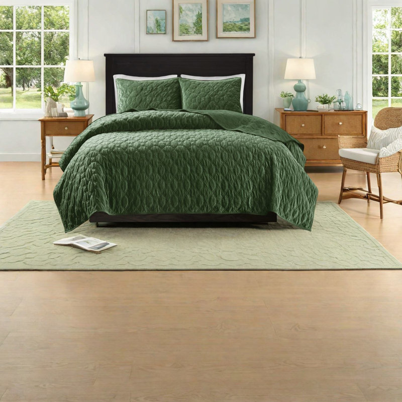 Ensemble de literie en velours élégant, confort en coton, design moderne et chaleureux