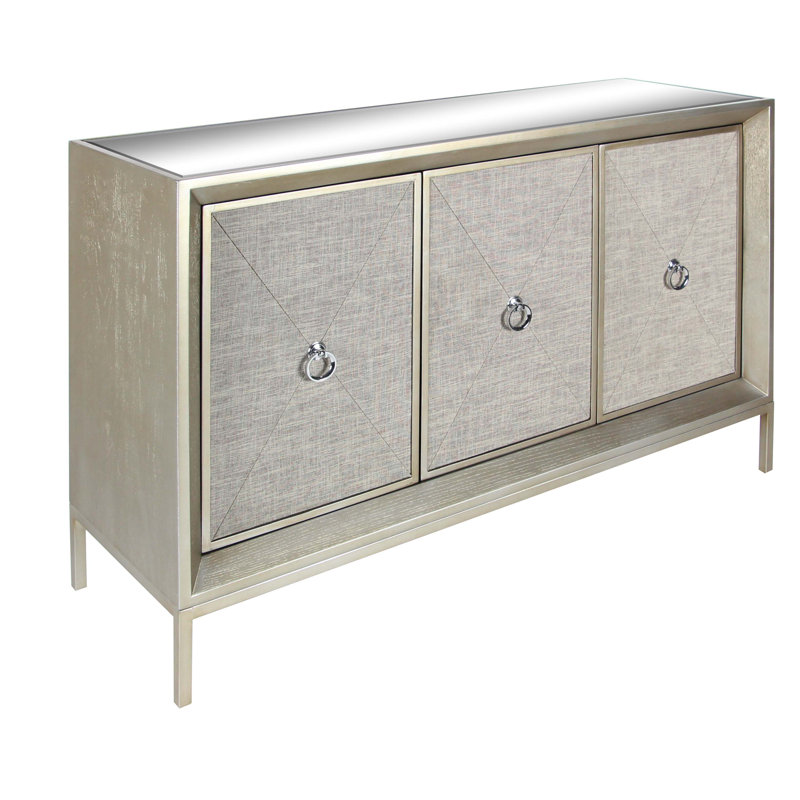 Armoire 1 tablette et 3 portes en bois gris Morfa