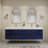 83.4" Wall-Mounted Double Bathroom Vanity Set-70381377